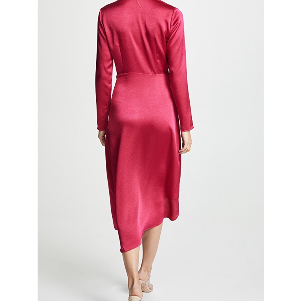 Equipment Adisa Wrap Satin Dress- Size 2 NWOT - Picture 2 of 5